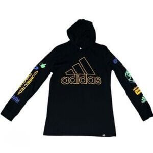 Adidas Boy's Hooded Long Sleeve Graphic Tee XL(18/20)